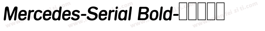 Mercedes-Serial Bold字体转换